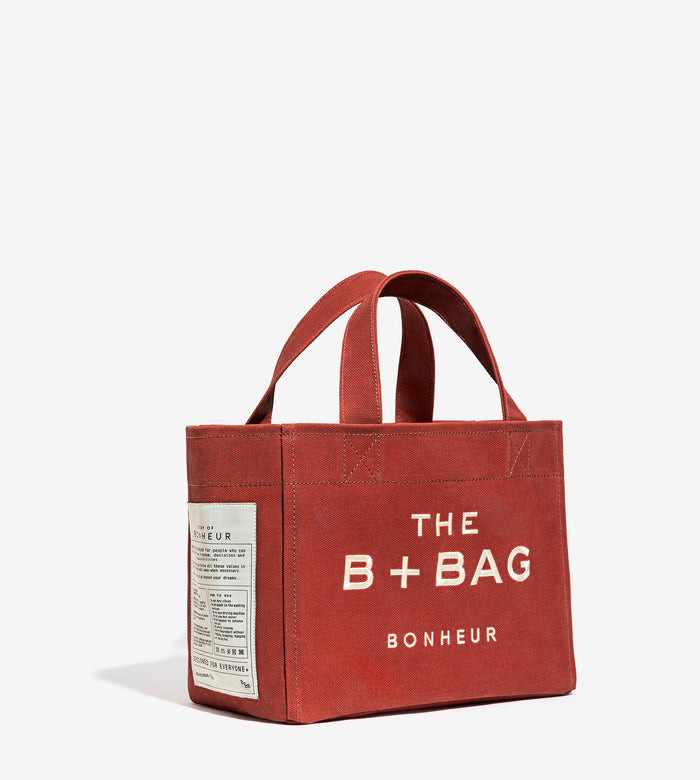 Bonheur Canvas Tibetan Red Small Tote Bag