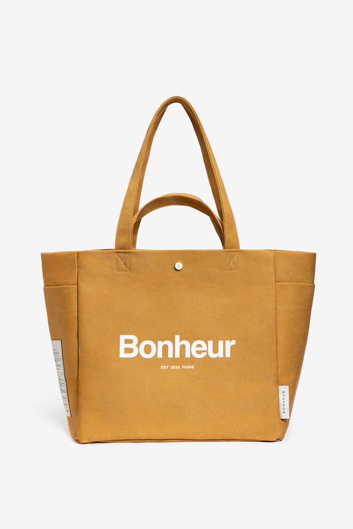 bonheur N°4 Canvas Cotton Bag- Amber Yellow