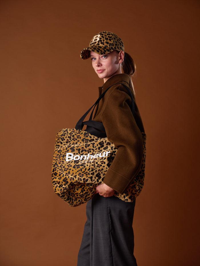 Bonheur N°4 Canvas Cotton Bag - Leopard