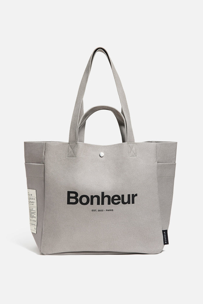bonheur N°4 Canvas Cotton Bag- Suede Gray