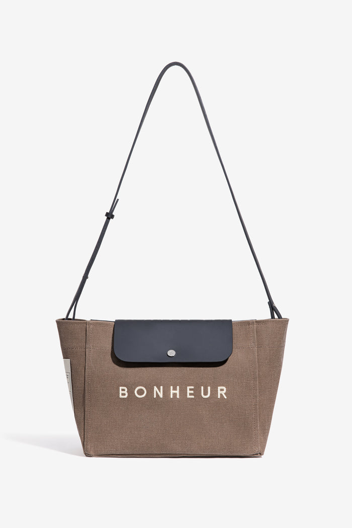 bonheur N°6 Canvas Clutch+Bag - Chocolate Malt