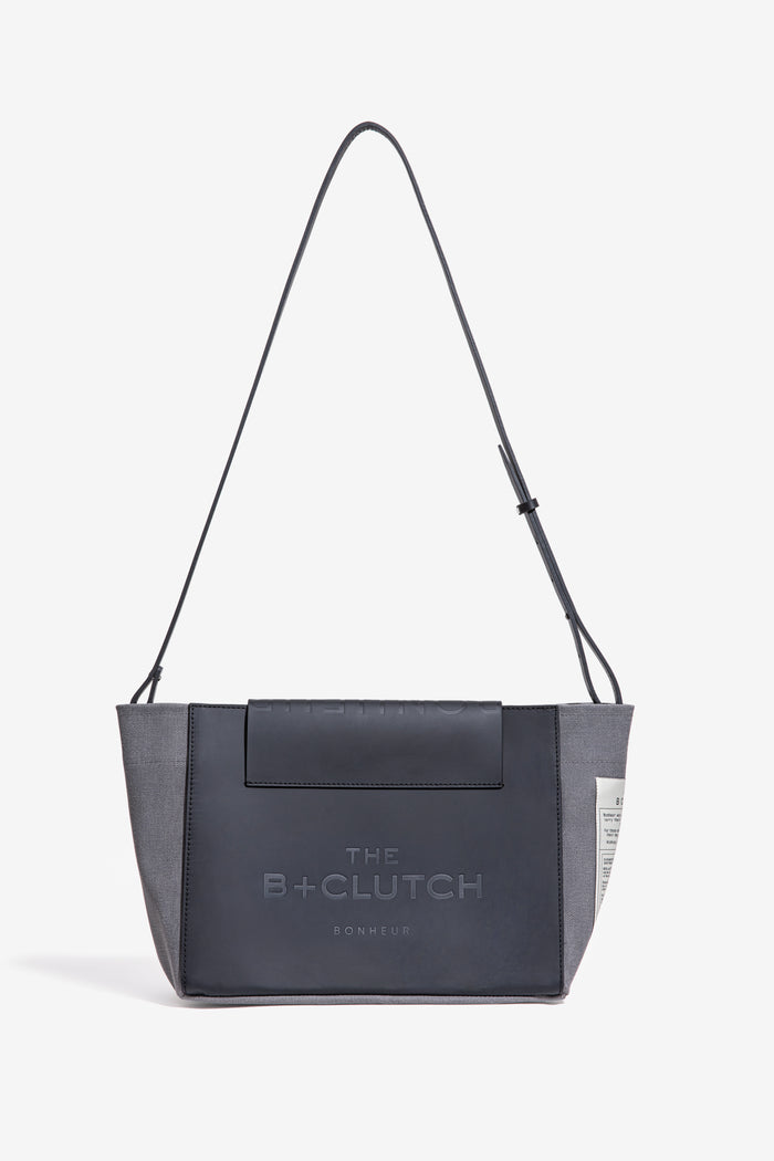 Bonheur N°6 Canvas Clutch+Bag - Ghost Gray