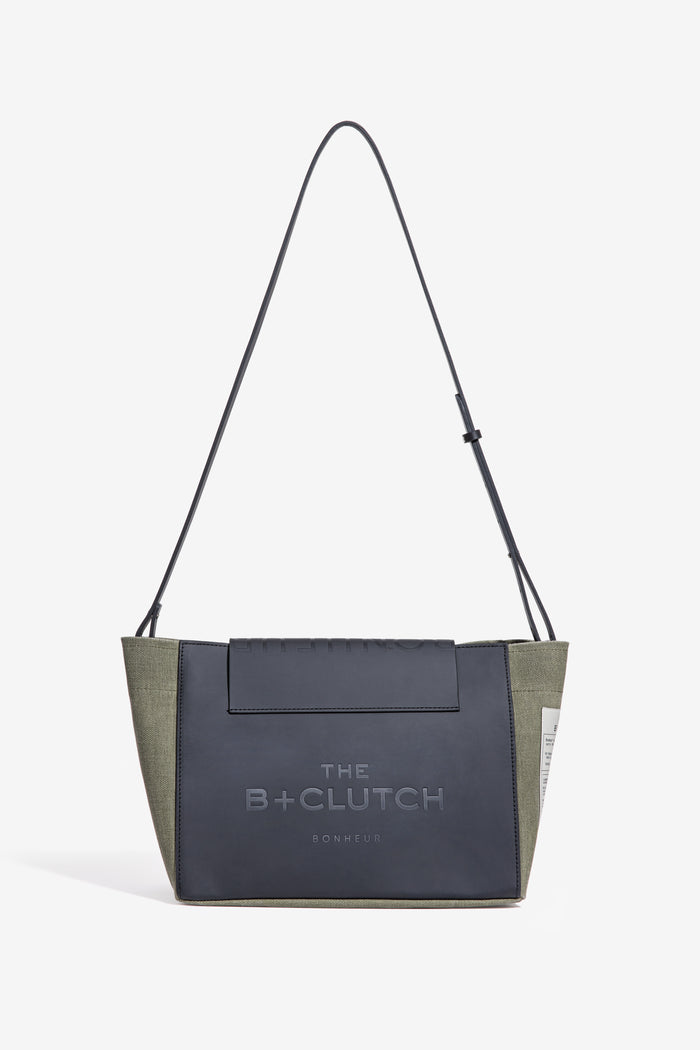 Bonheur N°6 Canvas Clutch+Bag - Green Tea
