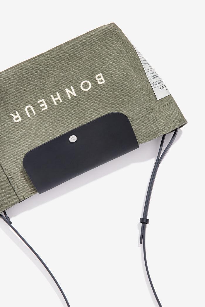 Bonheur N°6 Canvas Clutch+Bag - Green Tea