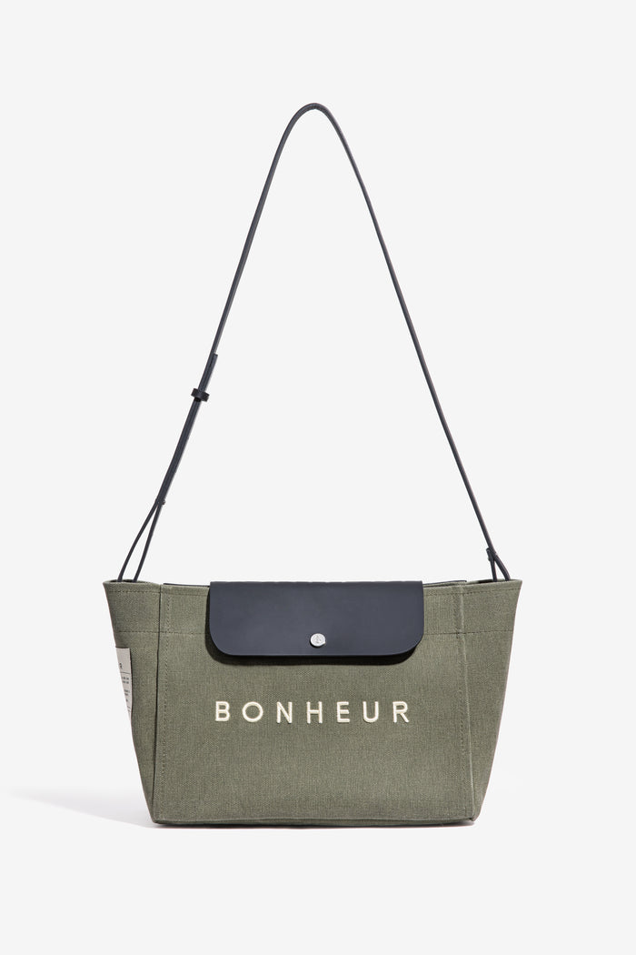 bonheur N°6 Canvas Clutch+Bag - Green Tea