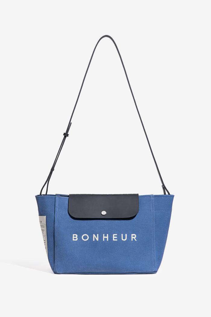 bonheur N°6 Canvas Clutch+Bag - Parisian Blue