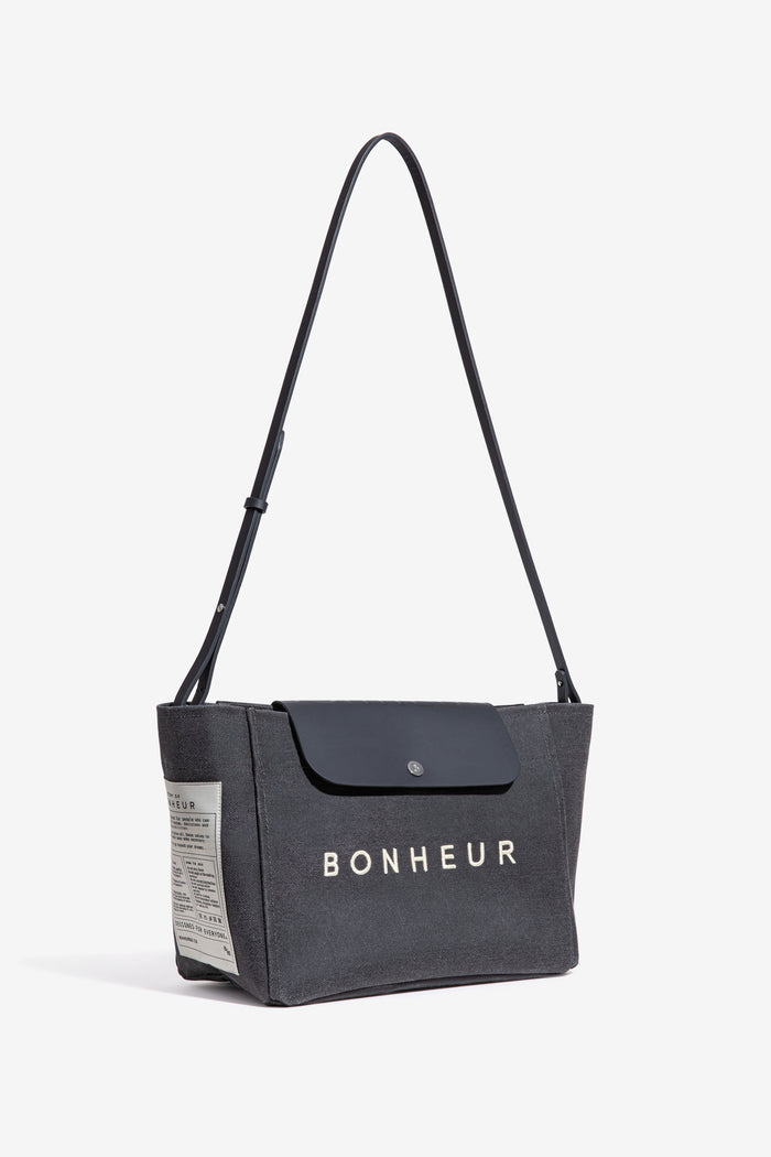 Bonheur N°6 Canvas Clutch+Bag - Parisian Night