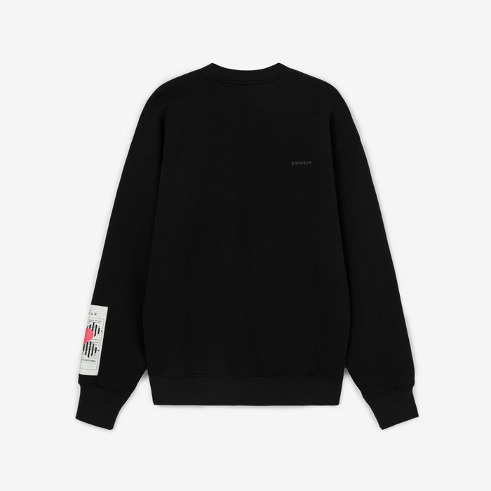 Bonheur Bonheur Phantom Black Oversıze Sweatshırt S