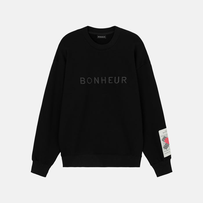 bonheur Bonheur Phantom Black Oversıze Sweatshırt S