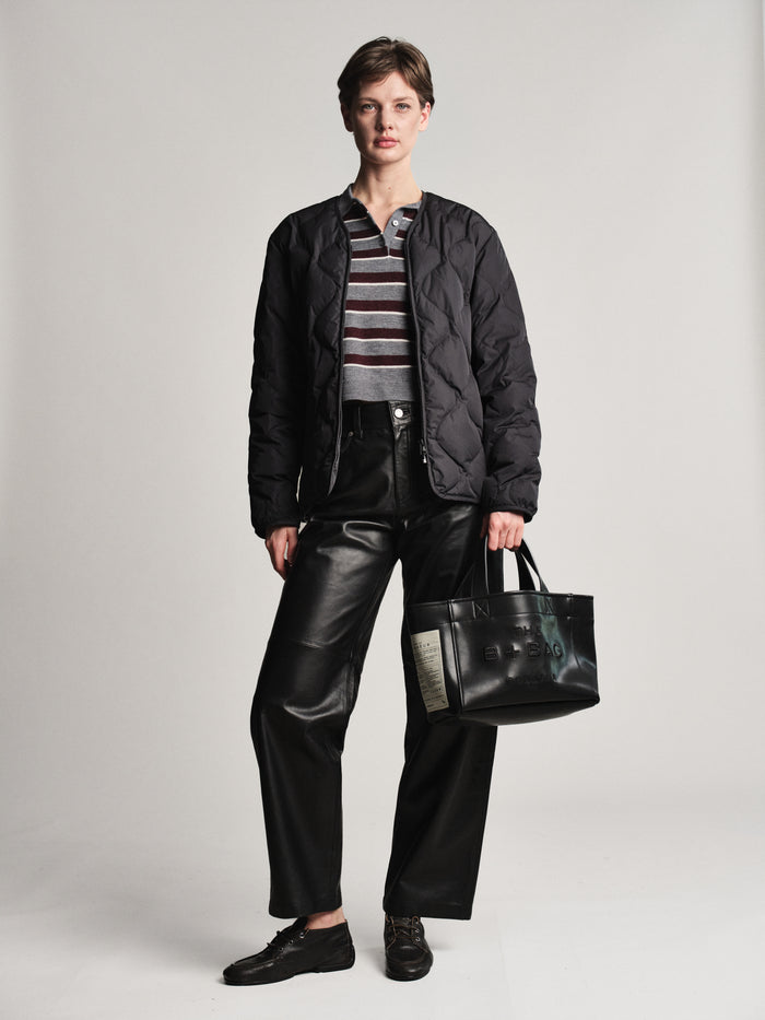 Bonheur Vegan Leather Black Phantom