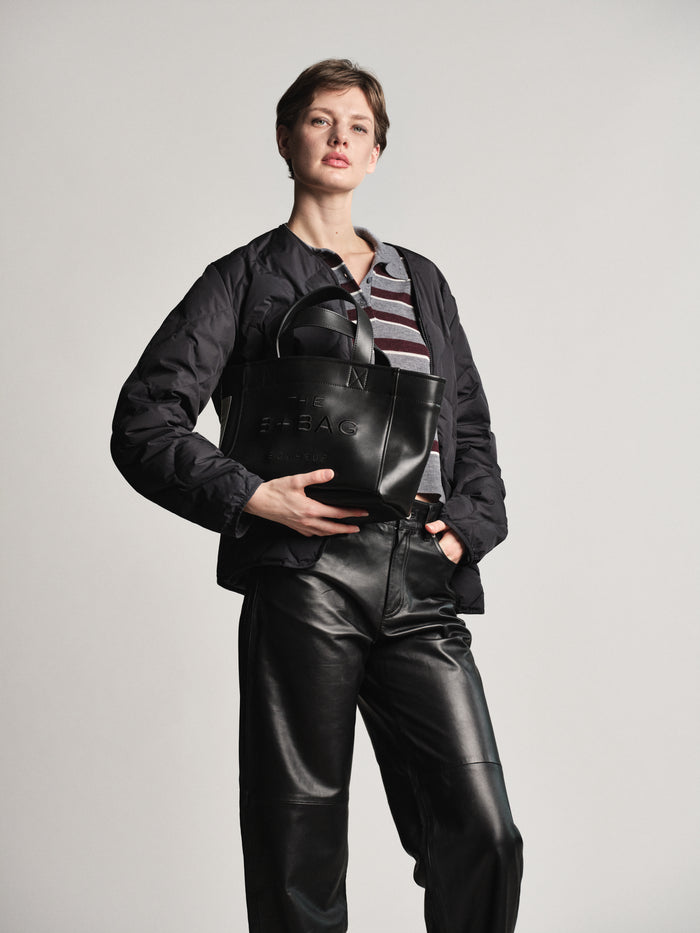 Bonheur Vegan Leather Black Phantom