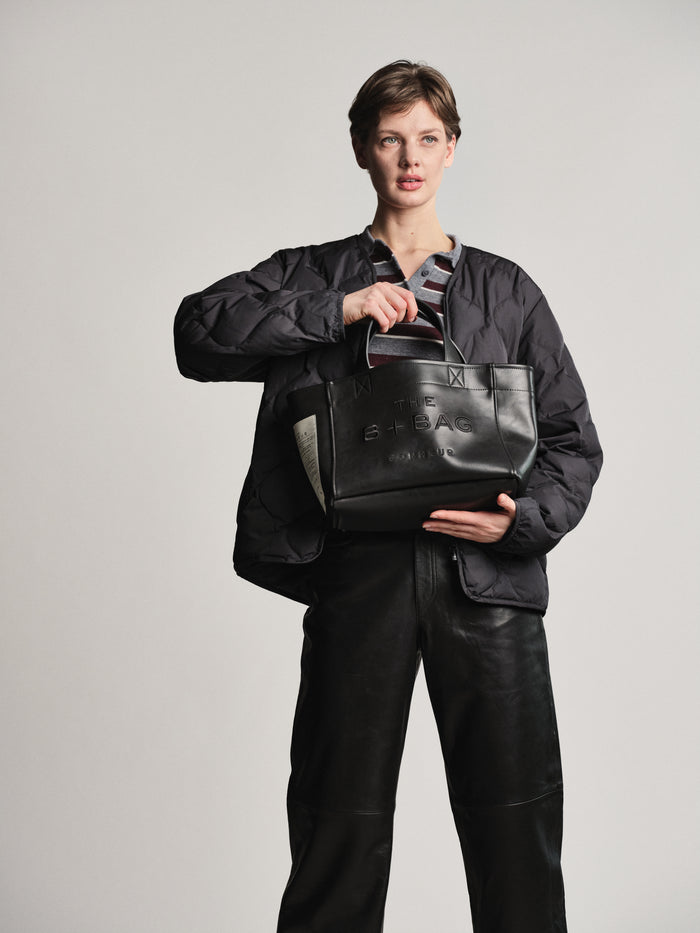 Bonheur Vegan Leather Black Phantom