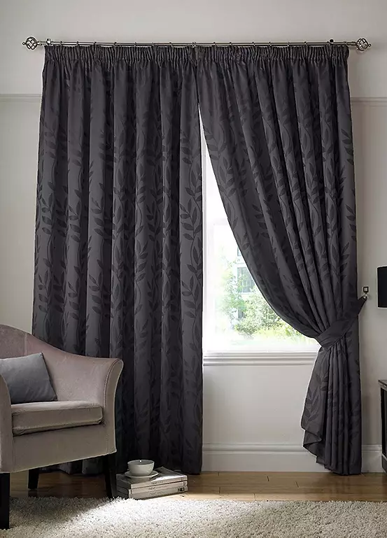 Bonprix Alan Symonds Tivoli Jacquard Lined Pair Of Pencil Pleat Curtains