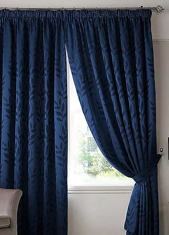 bonprix Alan Symonds Tivoli Jacquard Lined Pair of Pencil Pleat Curtains