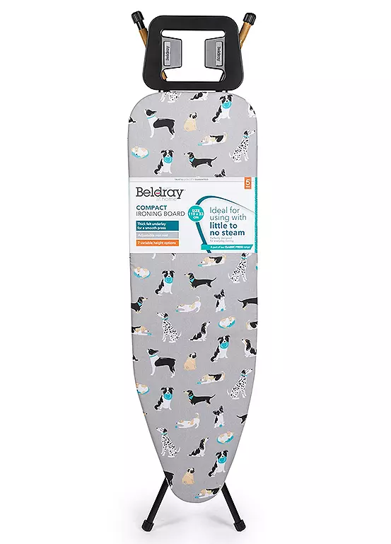 Bonprix Beldray Dog Print Compact Folding Ironing Board Table