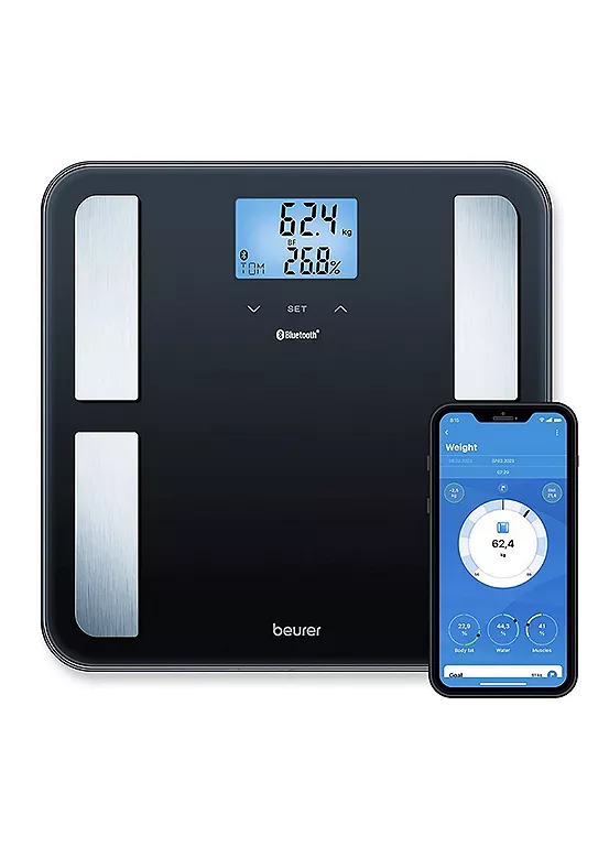 bonprix Beurer XL Smart Body Analyser Scale with Bluetooth Connect BF850 - Black