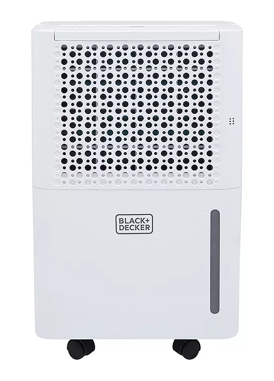 bonprix Black and Decker BXEH60016GB 12L Smart Dehumidifier & Ionizer with 4 Modes Quiet 2.1L Water Tank 24hr Timer - White