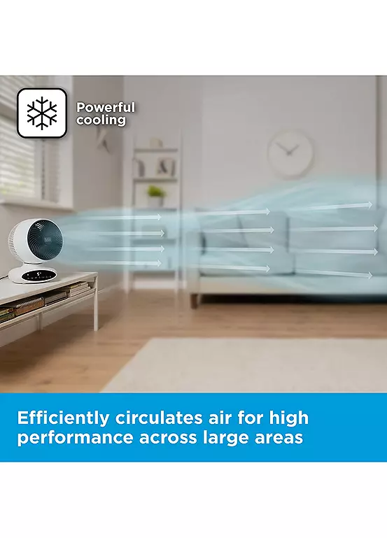 Bonprix Black And Decker BXFD52009GB 9in Air Circulation Desk Fan With 5 Speeds Automatic 360° Oscillation - White