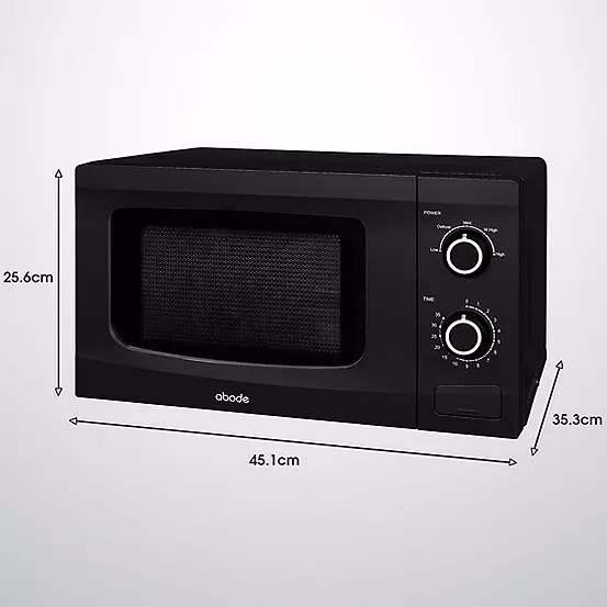Bonprix Abode 20L Manual Microwave AMM2001B - Black