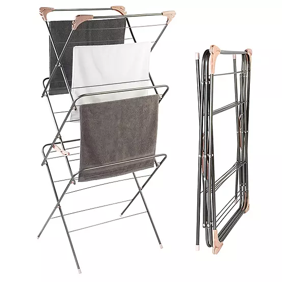 Bonprix Beldray Elegant 3 Tier Grey Clothes Airer