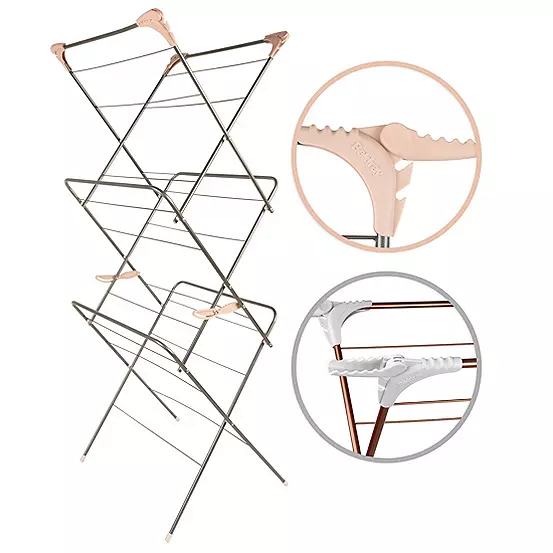 bonprix Beldray Elegant 3 Tier Grey Clothes Airer