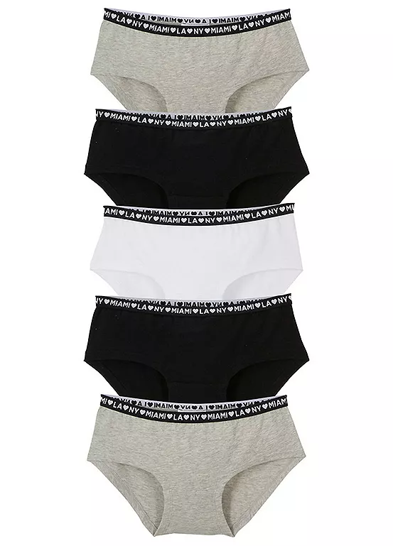 bonprix bonprix Kids Pack Of 5 Hipster Briefs