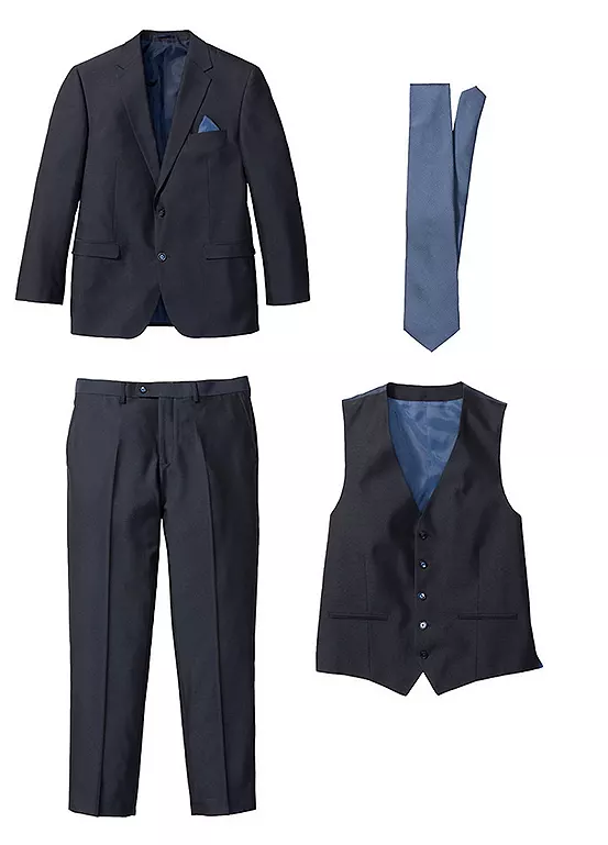 Bonprix Bonprix Suit Blazer & Trousers & Waistcoat & Tie