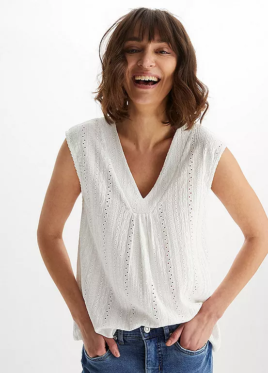 bonprix Broderie Anglaise Blouse