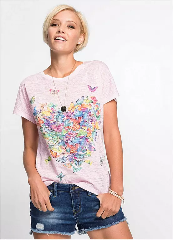 bonprix Butterfly Print T-Shirt