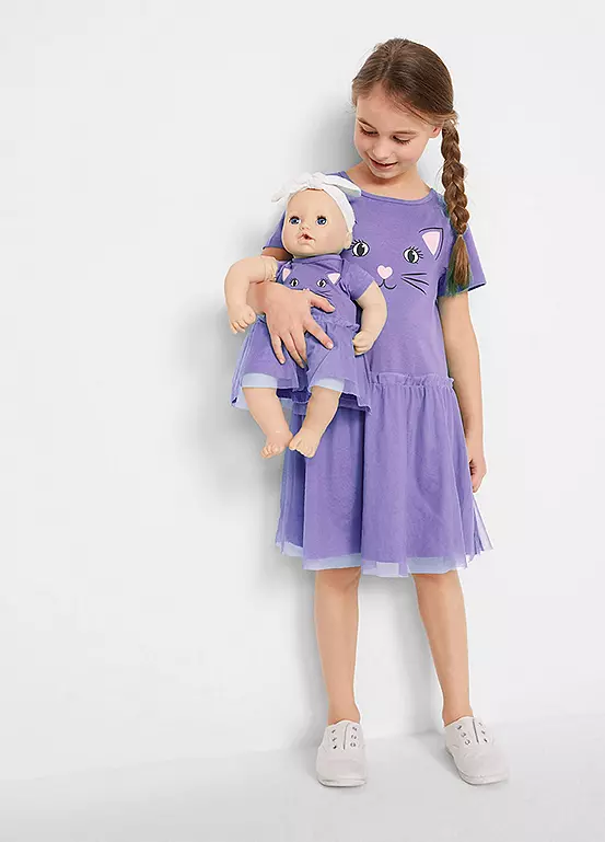 bonprix Cat Dress & Doll Dress