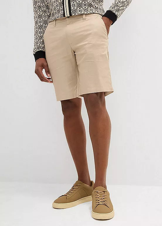 bonprix Chino Pleated Shorts