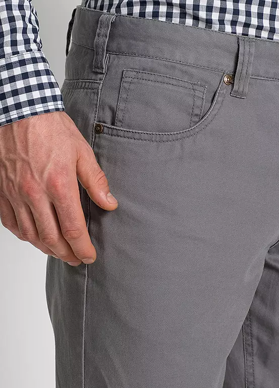 Bonprix Classic Cut Cotton Trousers