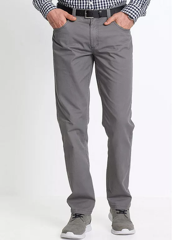 bonprix Classic Cut Cotton Trousers