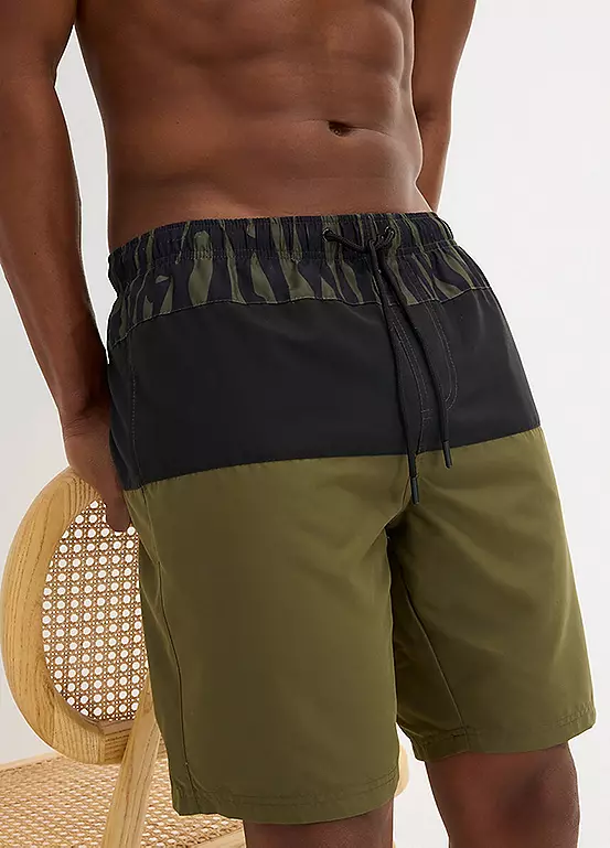 Bonprix Colour Block Swim Shorts