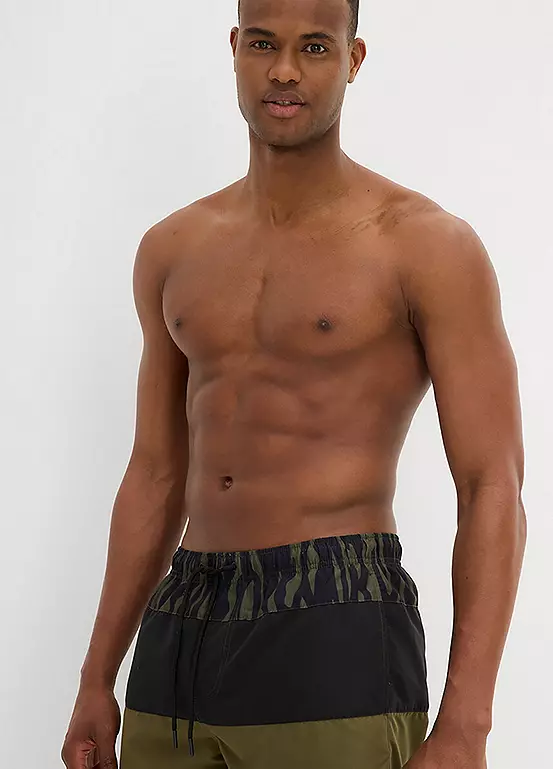 Bonprix Colour Block Swim Shorts