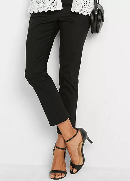 bonprix Cropped Cotton Trousers