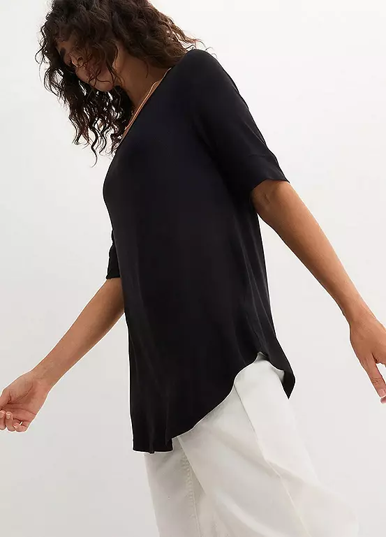 Bonprix Curved Hem T-Shirt