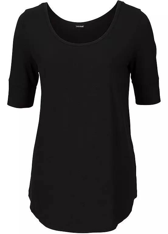 Bonprix Curved Hem T-Shirt