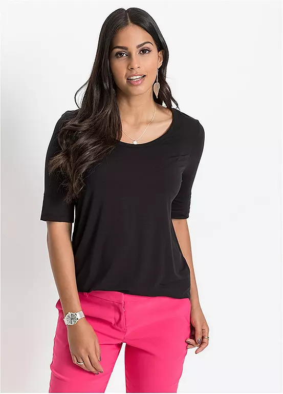 Bonprix Curved Hem T-Shirt