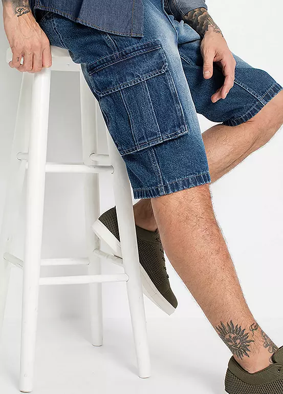 Bonprix Denim Cargo Shorts
