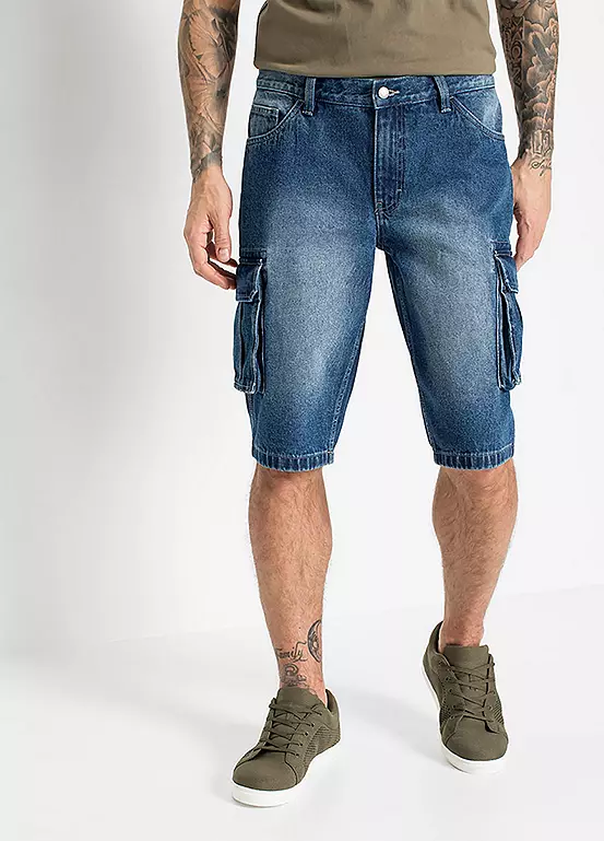 bonprix Denim Cargo Shorts