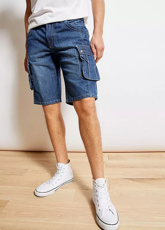 bonprix Denim Cargo Shorts