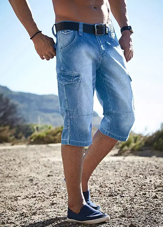 Bonprix Denim Cargo Shorts