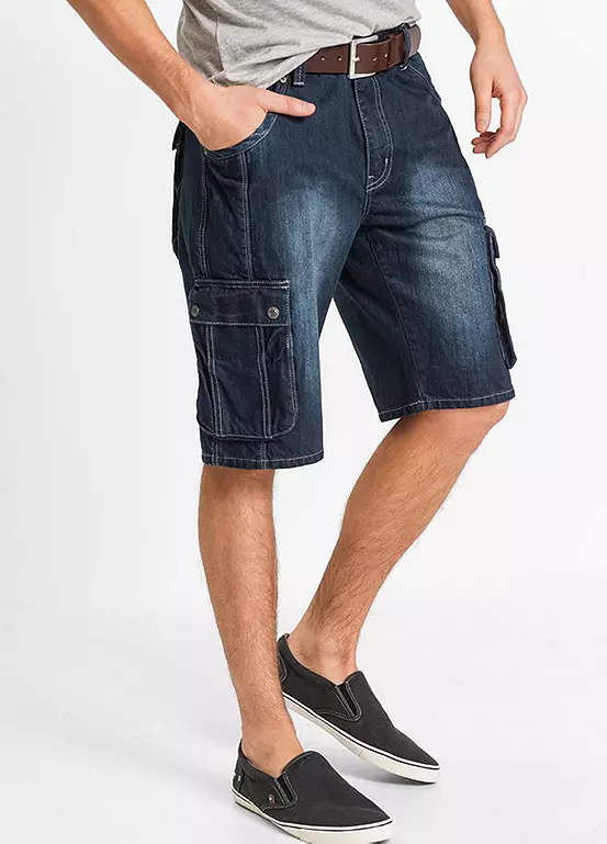 bonprix Denim Cargo Shorts