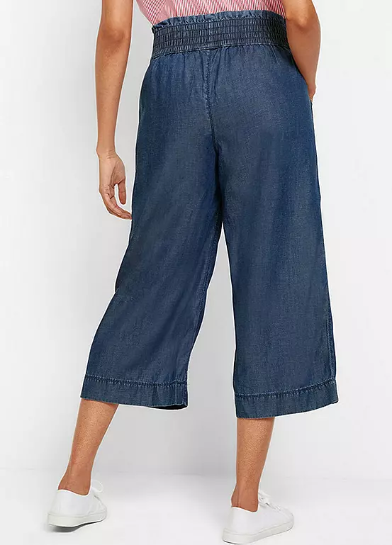 Bonprix Elasticated Waist Wide Leg Culottes