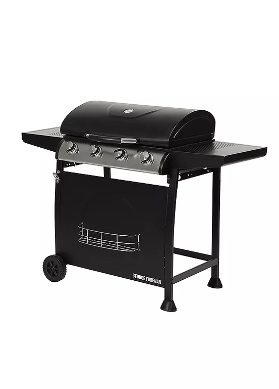 Bonprix George Foreman 4 Burner Gas BBQ - Black