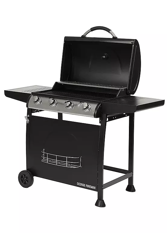 Bonprix George Foreman 4 Burner Gas BBQ - Black