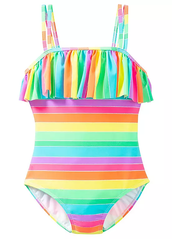 bonprix Girls Rainbow Swimsuit