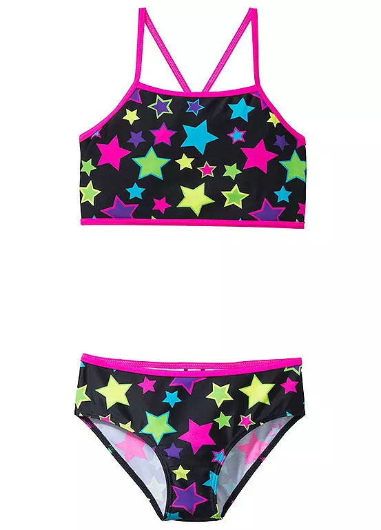 bonprix Girls Star Print Bikini Set
