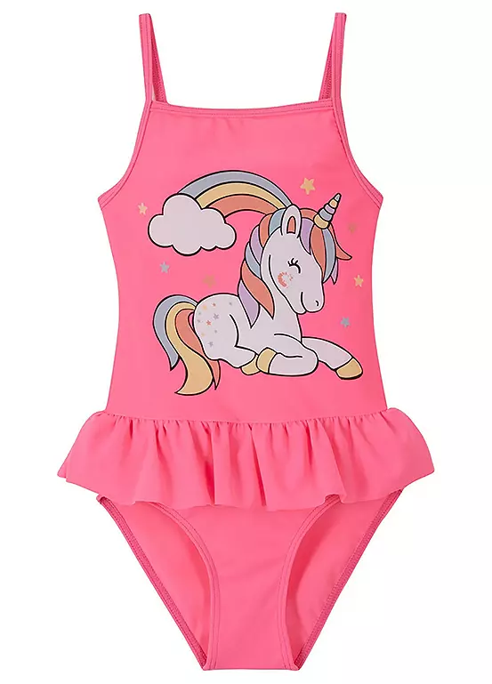 Bonprix Girls Unicorn Swimsuit